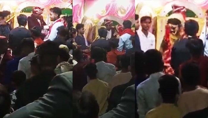 Video: जयमाला के दौरान दुलहन ने वरमाला फेक दूल्हे को जड़ दिया थप्पड़